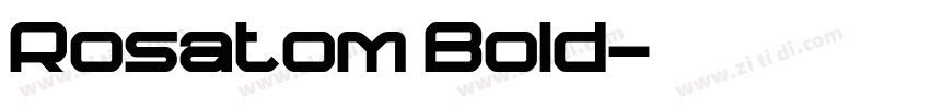 Rosatom Bold字体转换